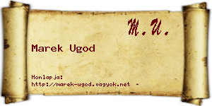Marek Ugod névjegykártya